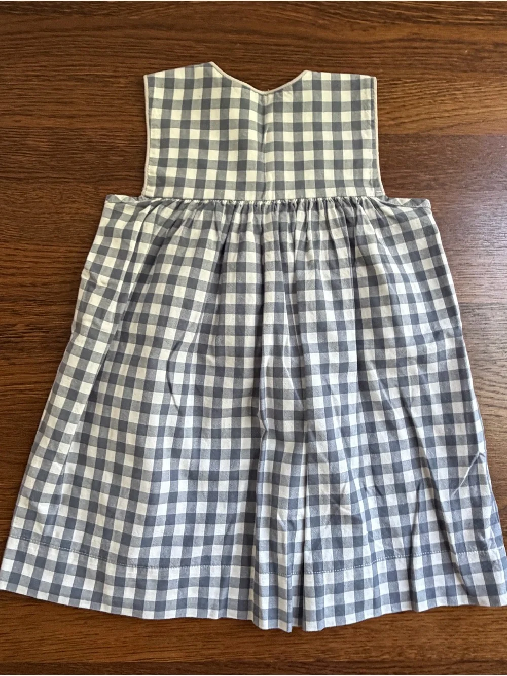 Hannah Kate Girls Gingham Pinafore Dress 5